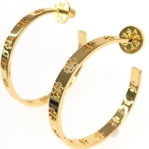 ✨️Tory Burch Cutout Logo Hoop Earrings